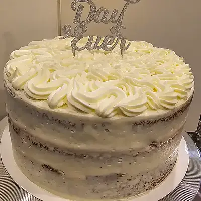 Naked Vanilla Cake (9-inch, 3 Layers)